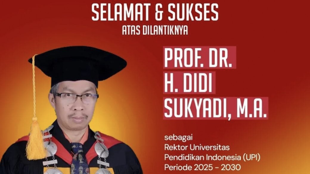 Prof. Didi Sukyadi Resmi Dilantik sebagai Rektor UPI 2025–2030